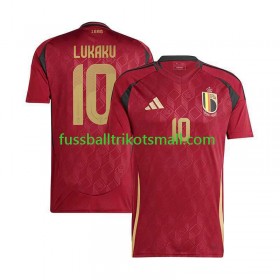Fußballtrikots Belgien Romelu Lukaku 10 EURO 2024 Kurzarm Heimtrikotsatz kaufen